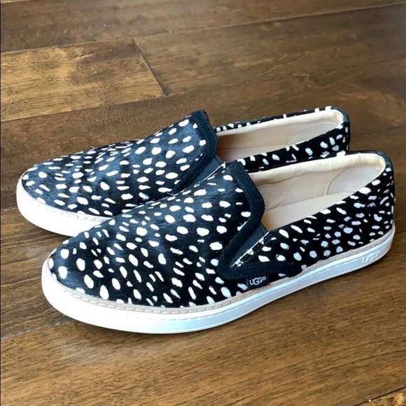 UGG Shoes - UGG Soleda Exotic Fur Slip On Sneakers